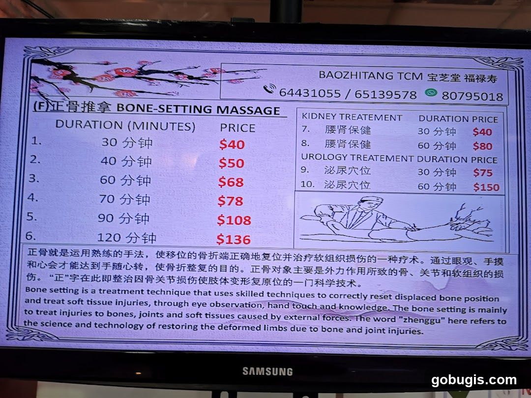 BAOZHITANG TCM BONE-SETTING MASSAGE