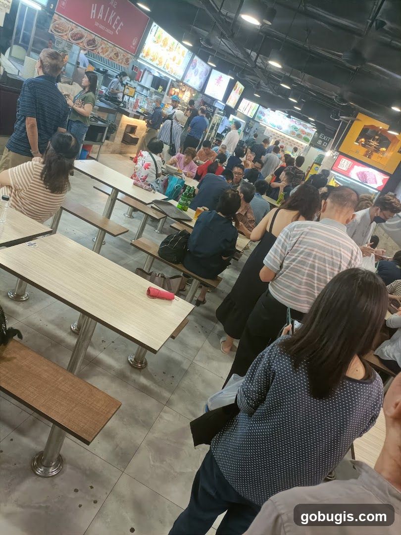 Busy Food Court