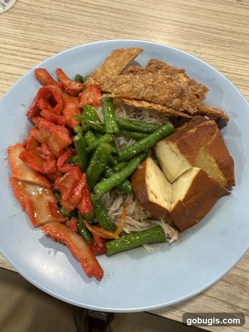 Plate of Noodles with Toppings