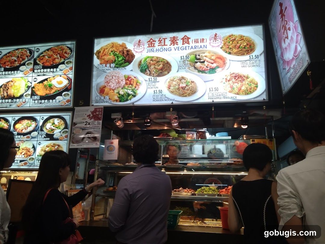 Vegetarian Food Stall Menu