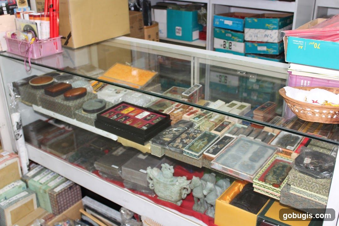 Display Case with Various Items
