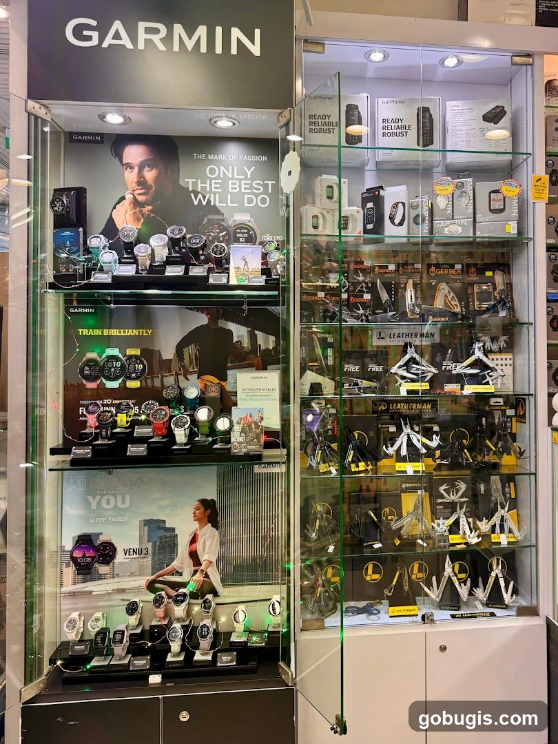 Garmin and Leatherman Display
