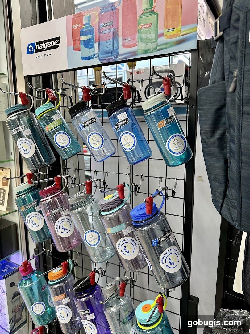 Nalgene Water Bottles Display