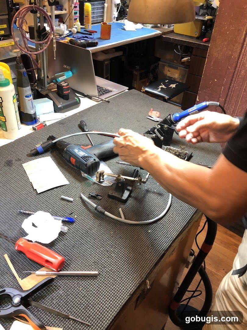 Soldering station setup