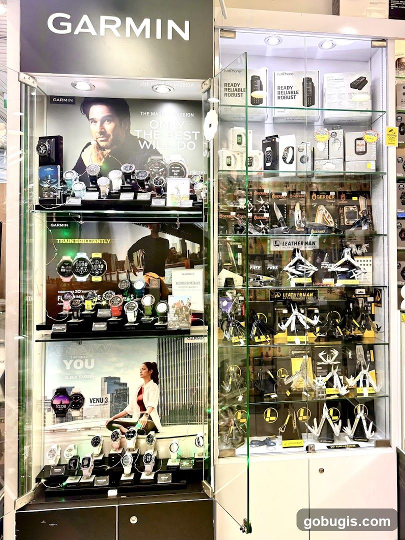 Garmin and Leatherman Display