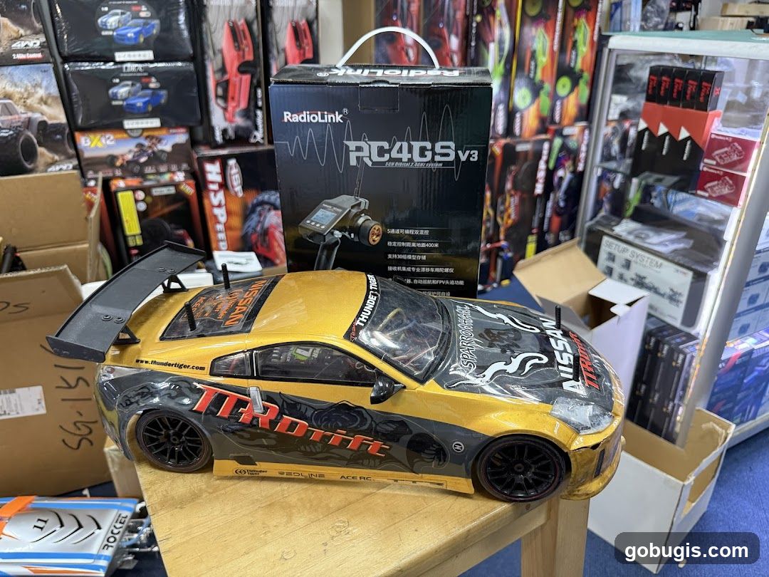 RC Car and Radio Transmitter