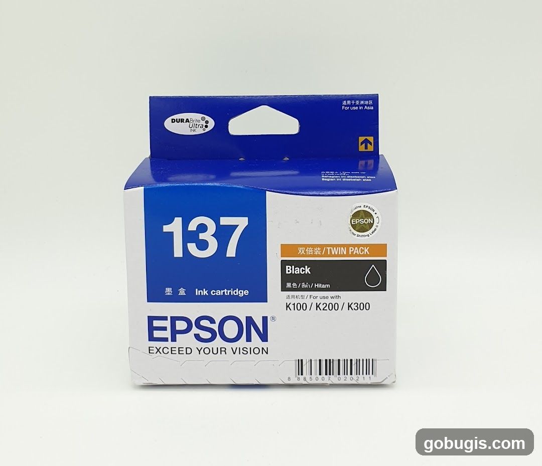 Epson 137 Black Ink Cartridge Twin Pack