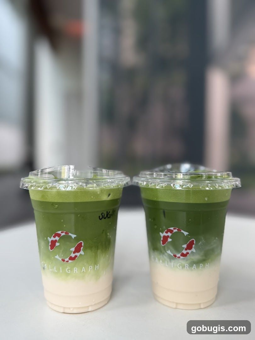 Two Matcha Drinks