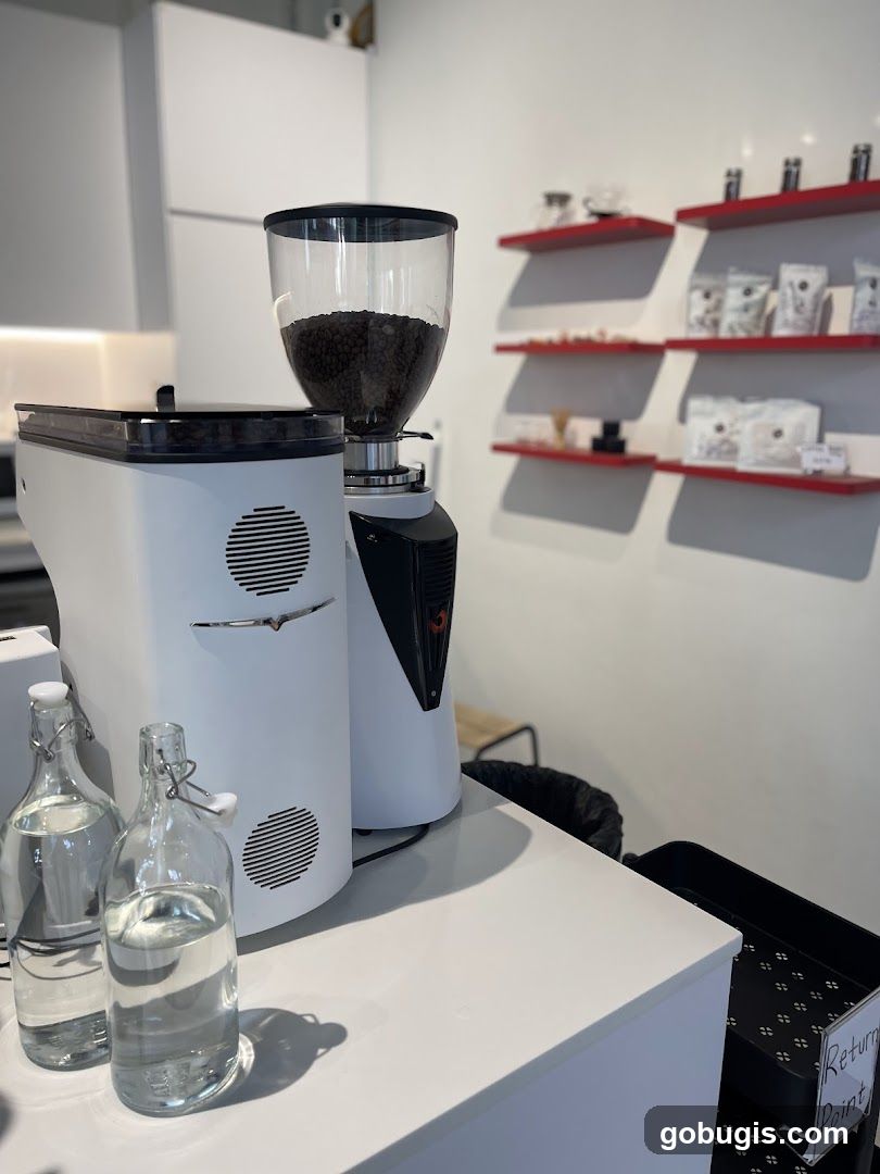 Coffee Grinder and Shelves