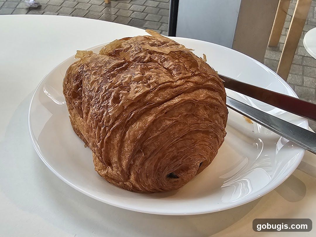 Croissant on a Plate