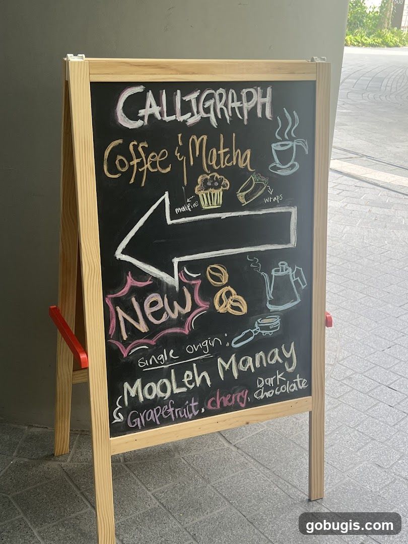 Calligraph Coffee & Matcha Sign