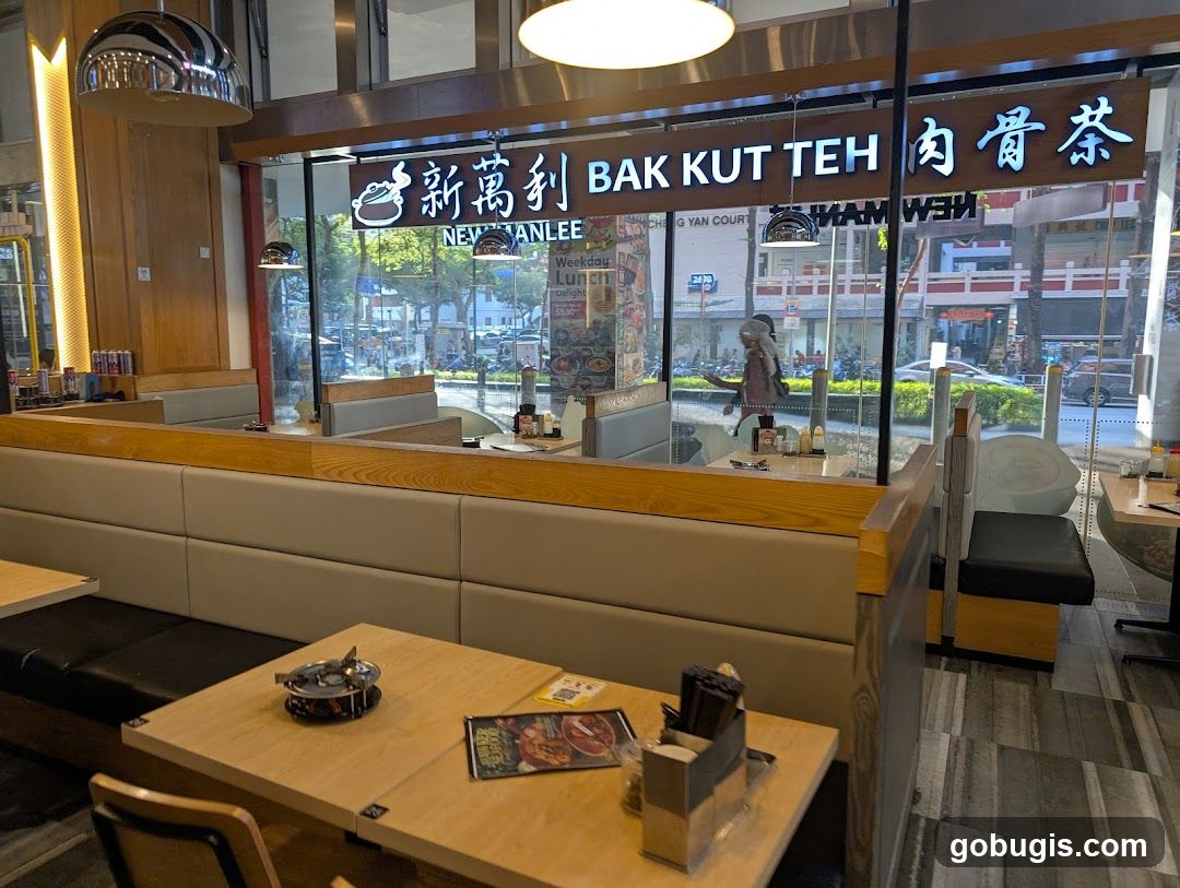 Restaurant Interior with Bak Kut Teh Signage