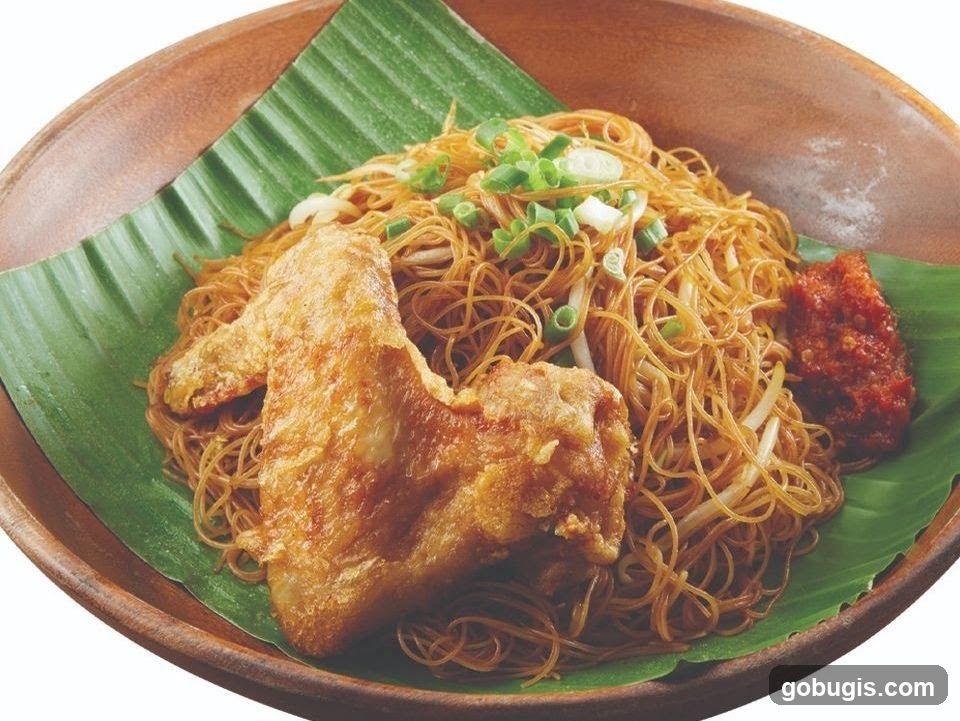 Fried Chicken Wing with Noodles