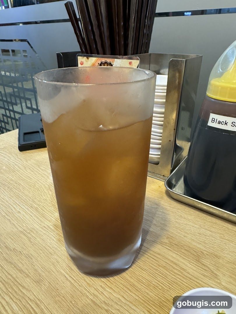 Iced Tea with Condiments