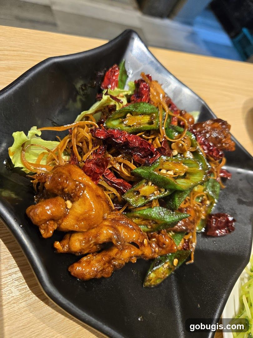 Spicy Chicken and Okra Dish