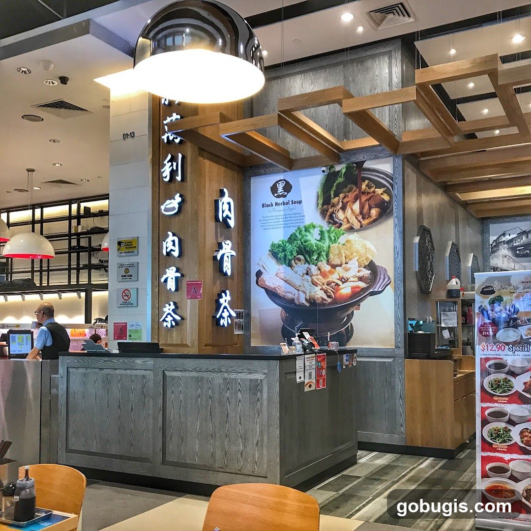 Restaurant Interior with Food Display