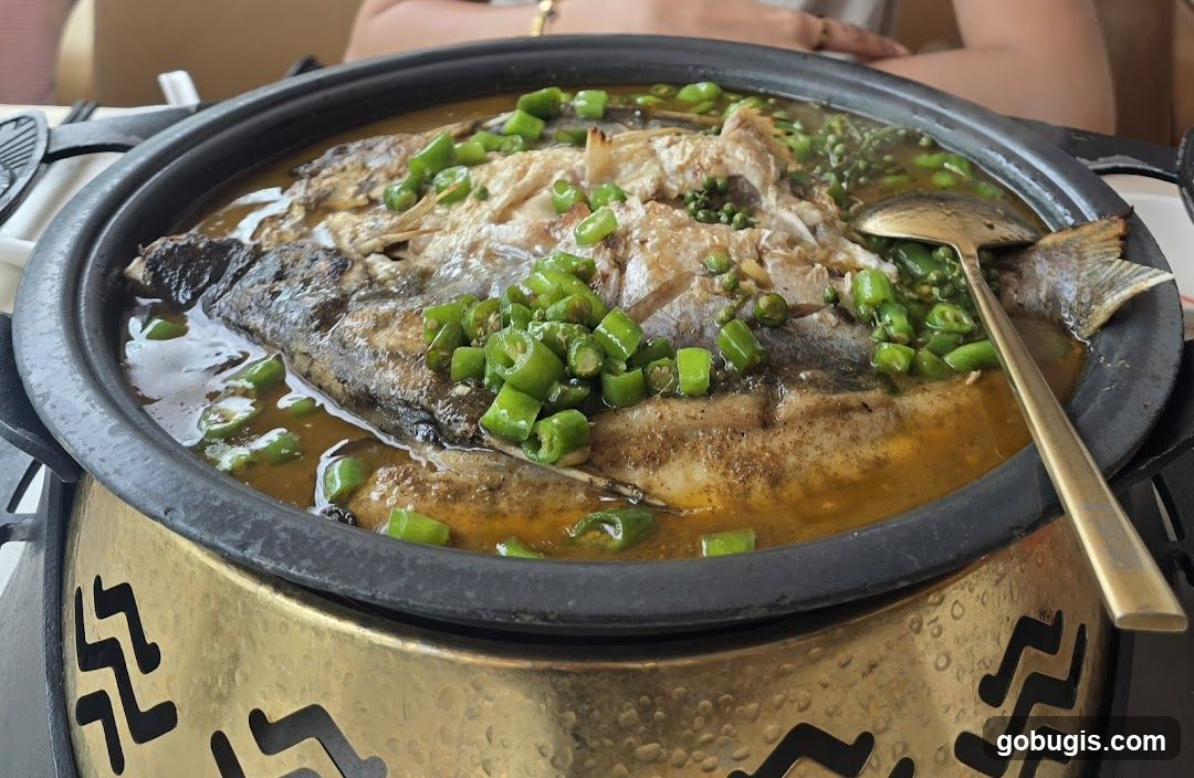 Steamed Fish with Peppers
