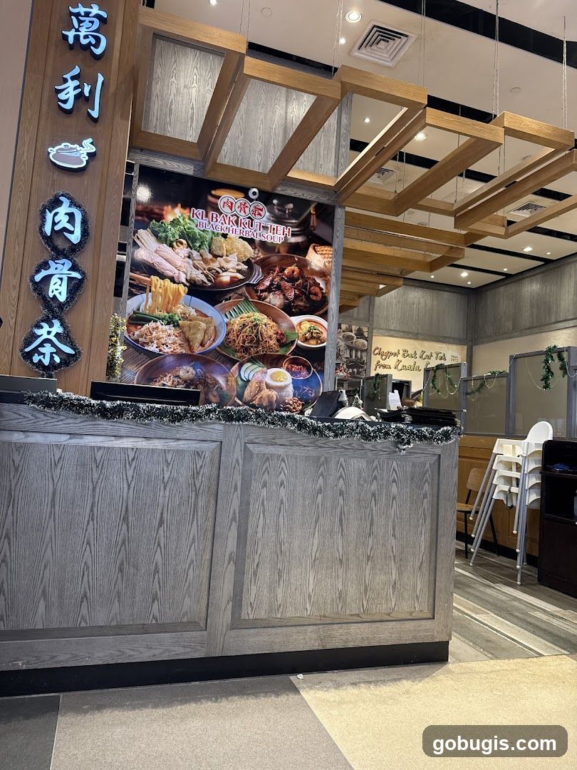 Restaurant Counter with Food Display