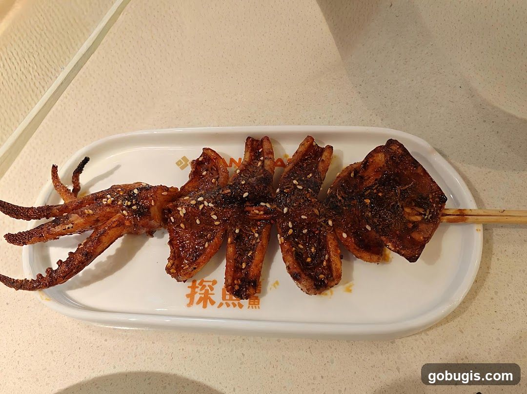 Grilled Squid Skewer