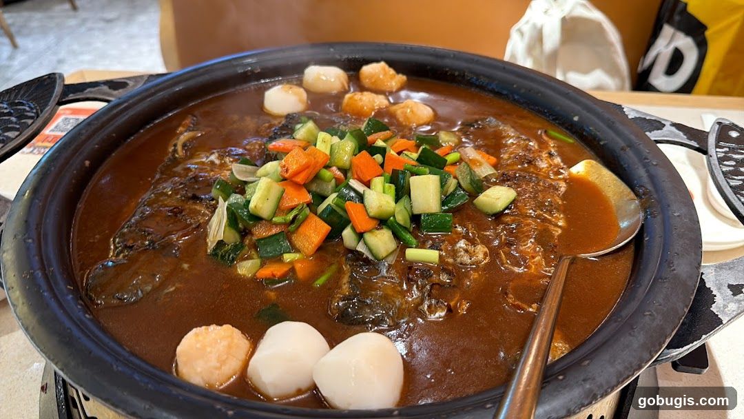 Steaming Pot of Fish Stew