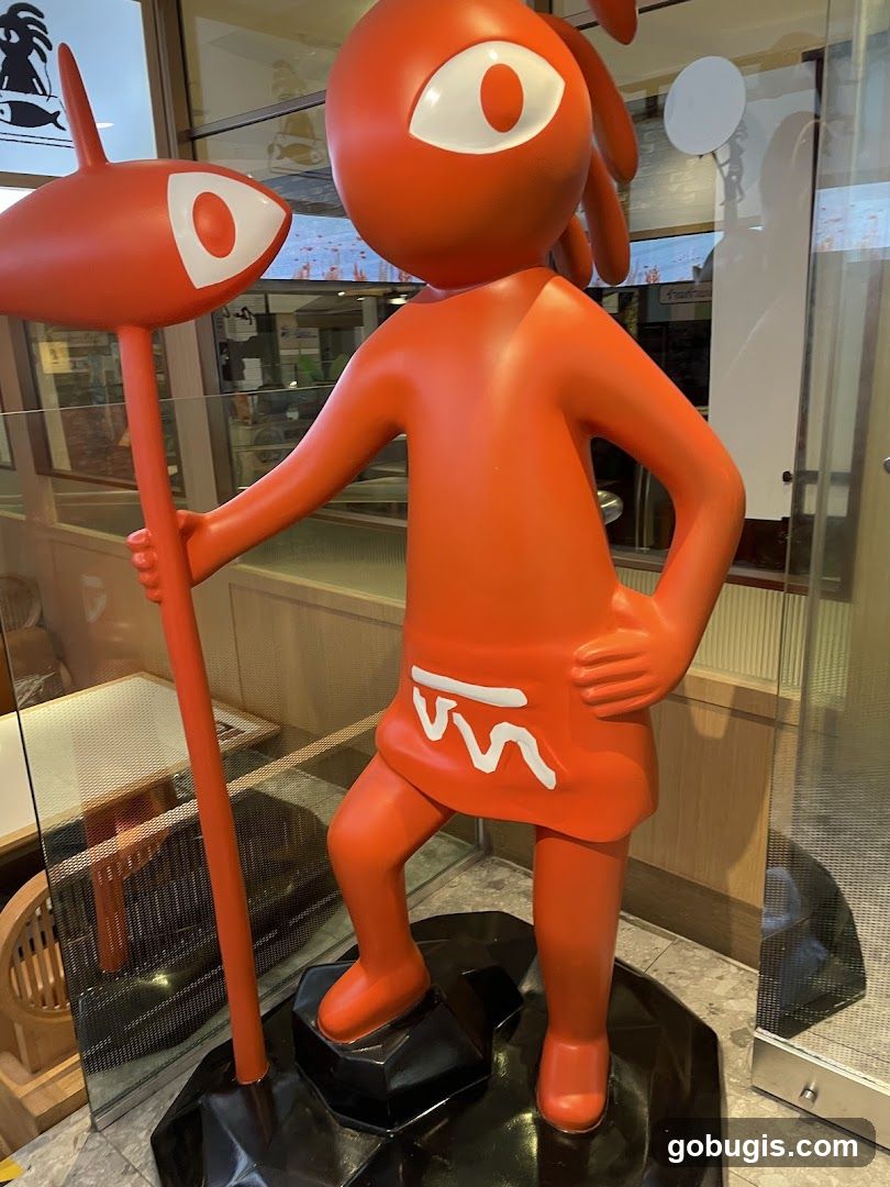 Orange Mascot Statue
