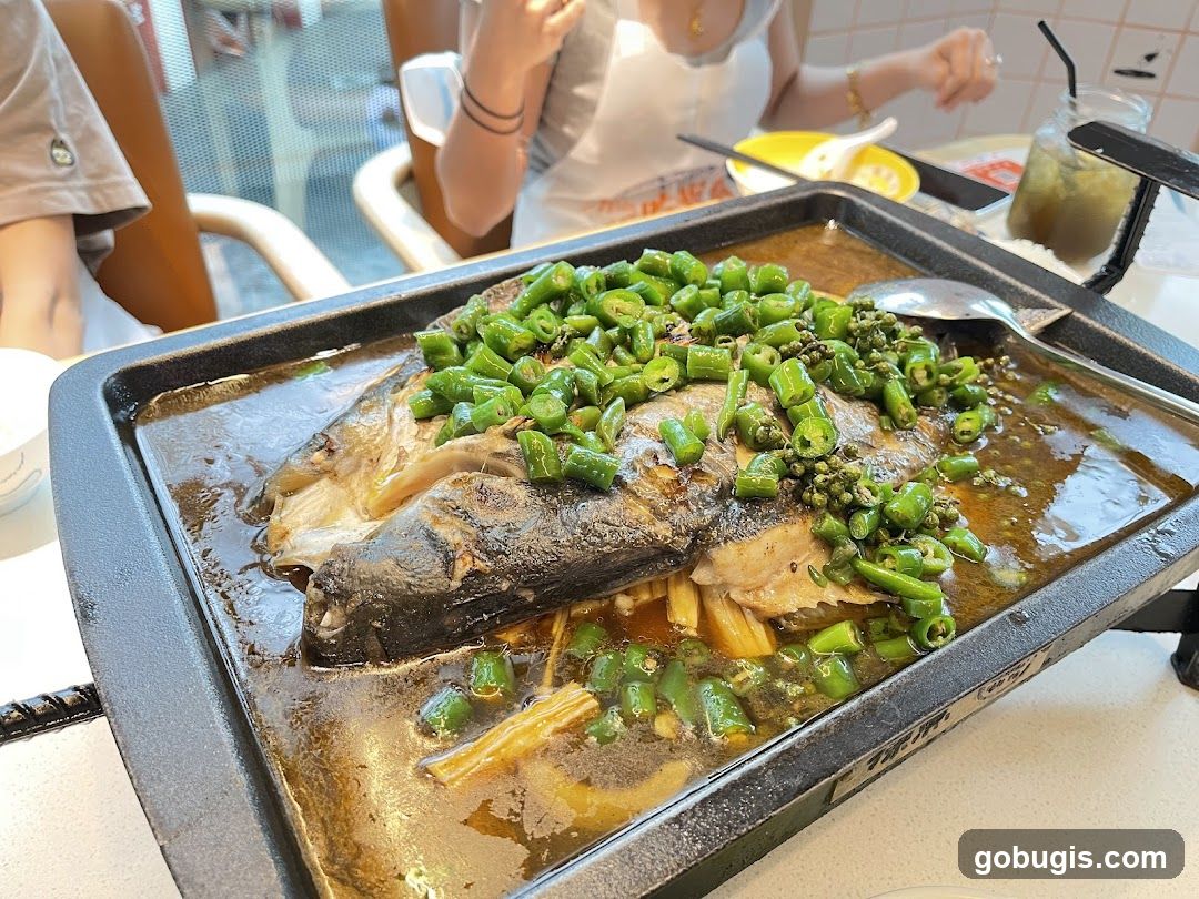 Steamed Fish with Green Peppers