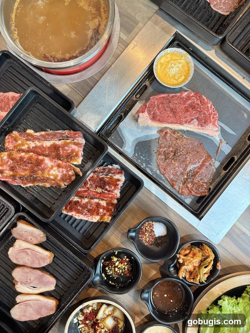 Assortment of Meats and Condiments