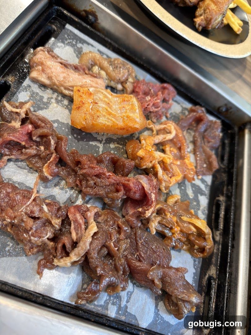 Marinated Meats on Grill