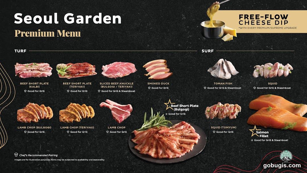 Seoul Garden Premium Menu