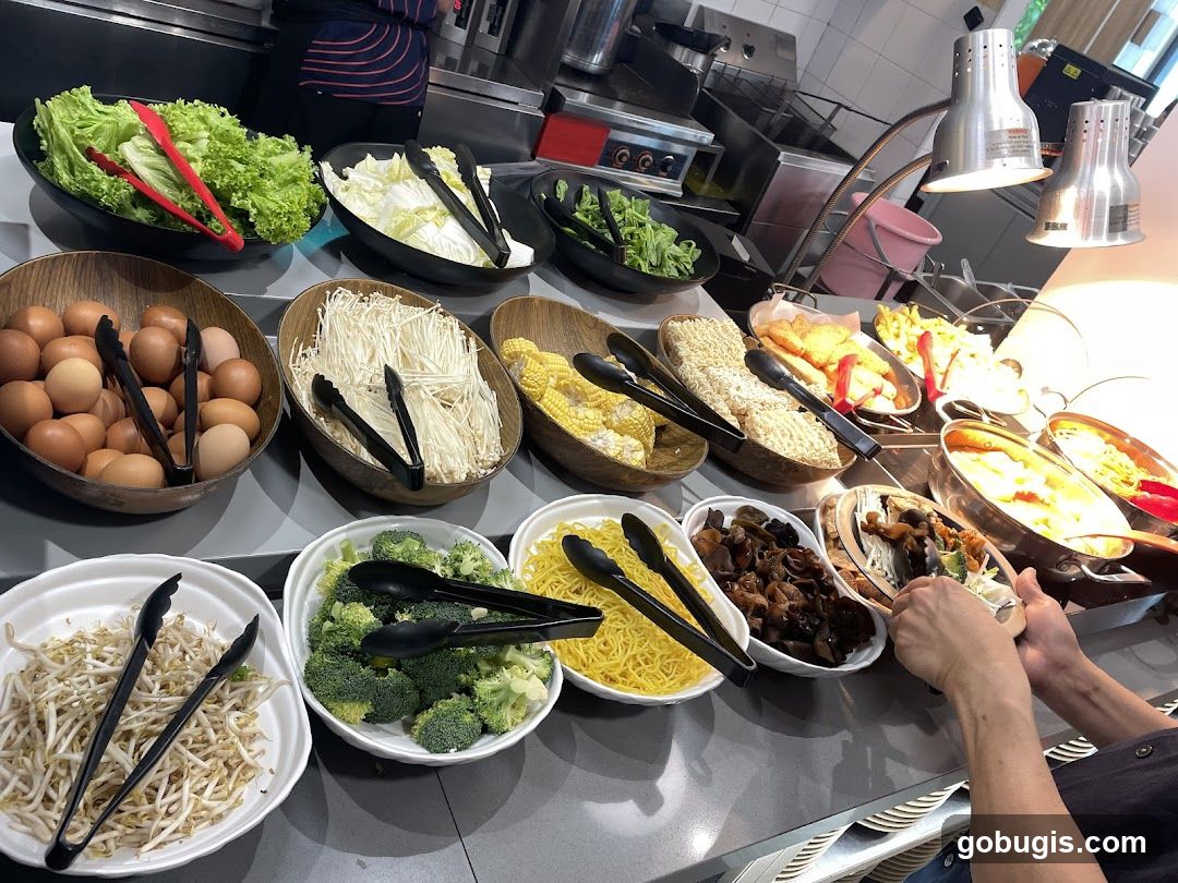 Buffet Food Selection