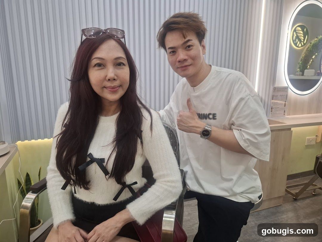 Hairdresser and Client