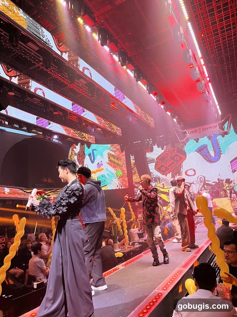 Performers on Stage with Audience