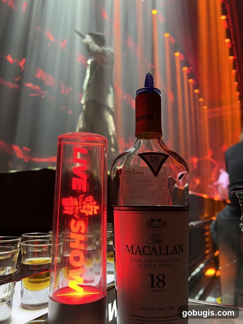 Whiskey and Live Show Display