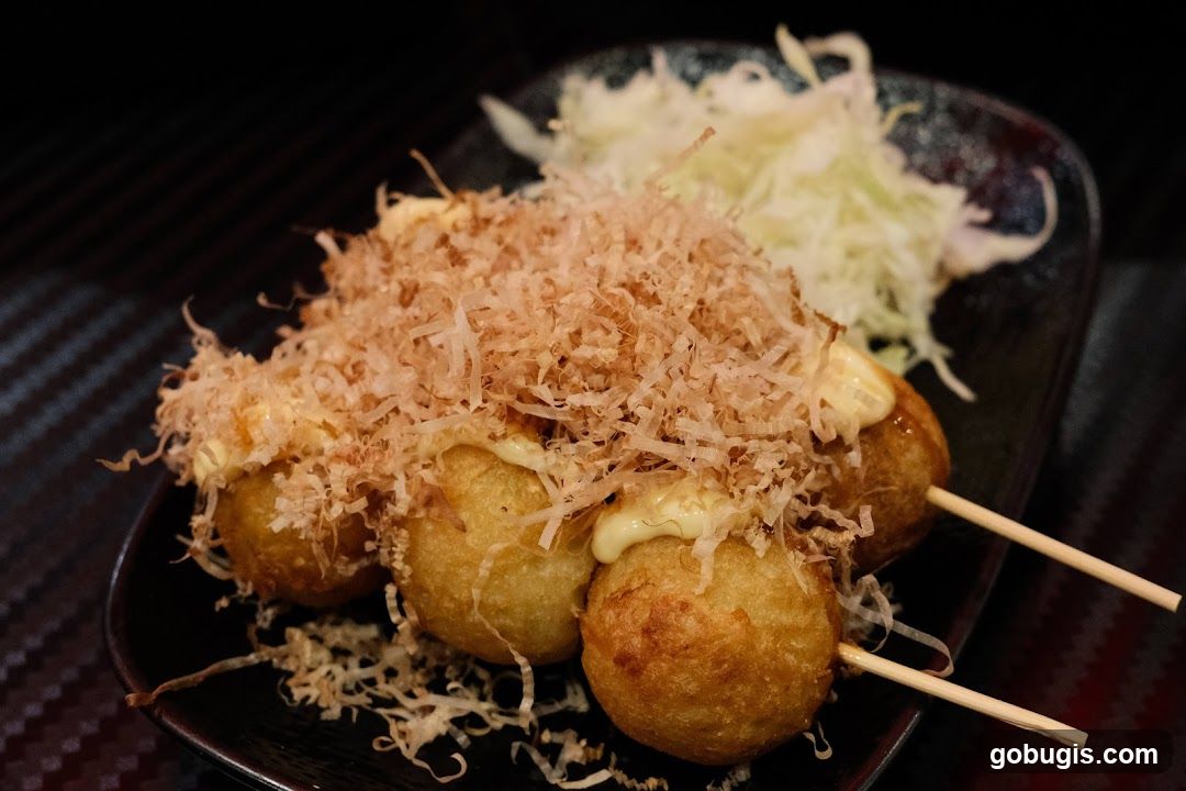 Takoyaki with Bonito Flakes