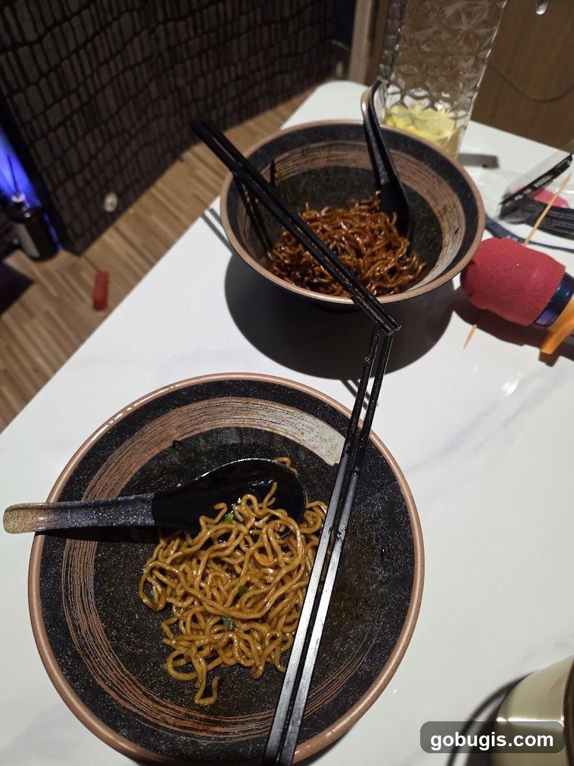 Noodles and Drink