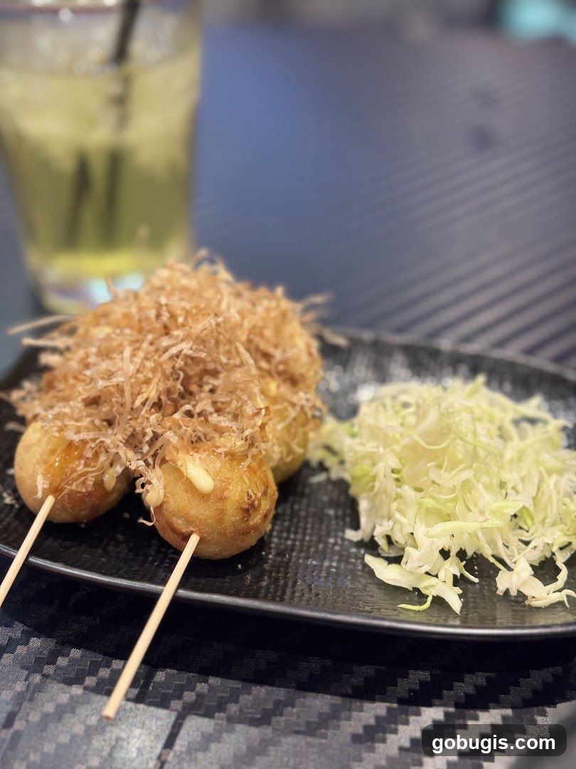 Takoyaki with Shredded Cabbage