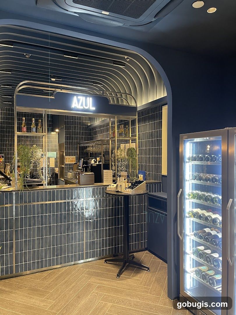 Bar Interior with Wine Fridge