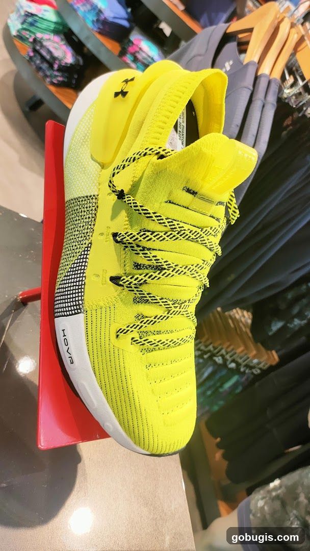 Bright Yellow Running Shoe