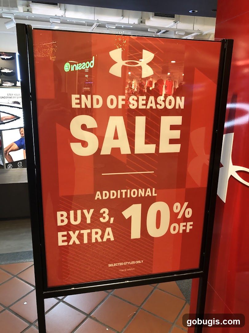 End of Season Sale Sign