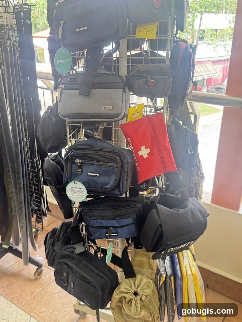 Bags and Accessories Display