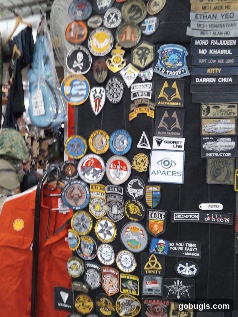 Patches and Apparel Display