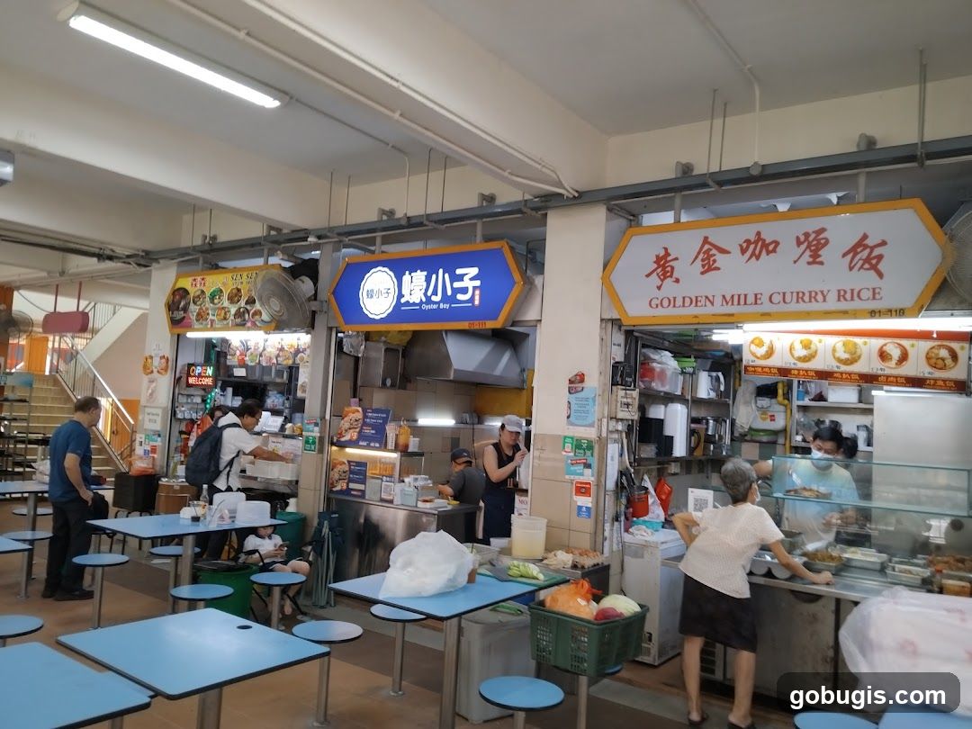 Food Stalls in a Market
