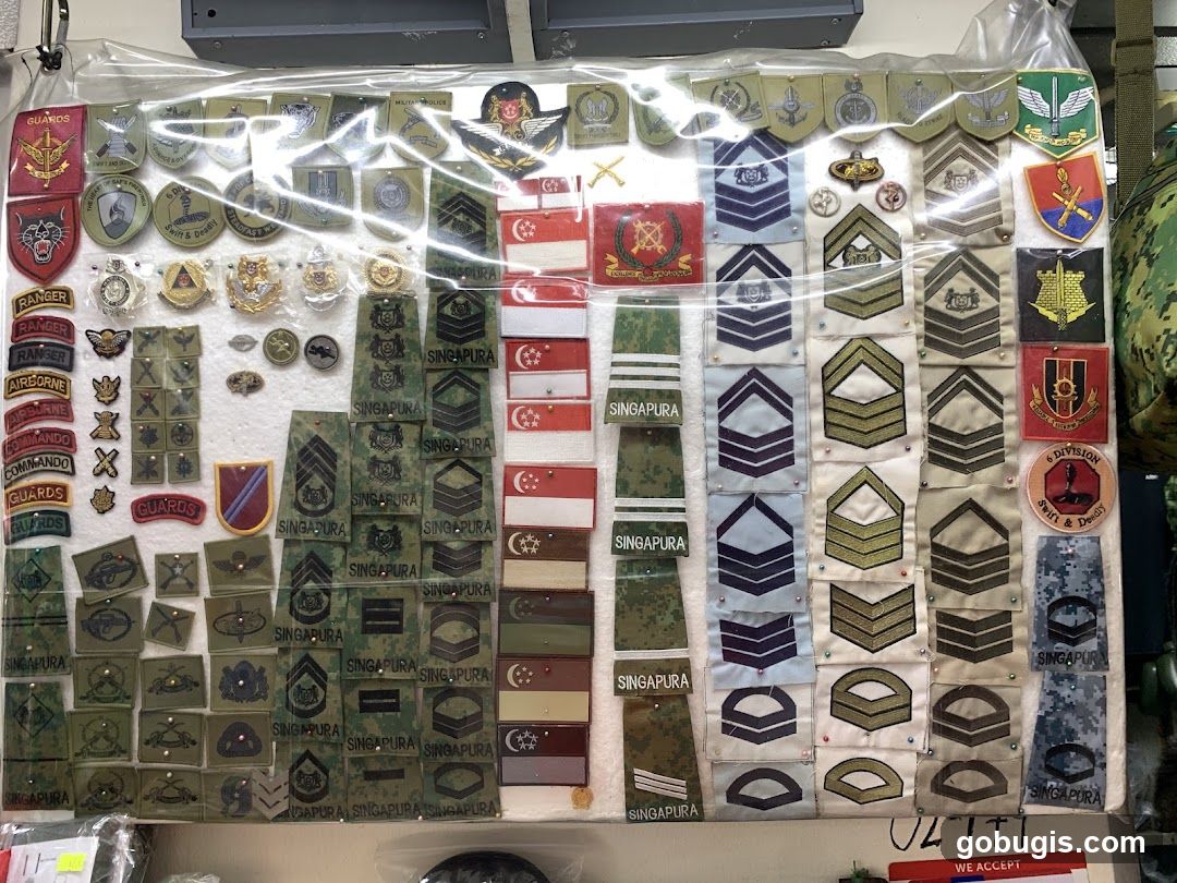 Military Patches and Insignia Display