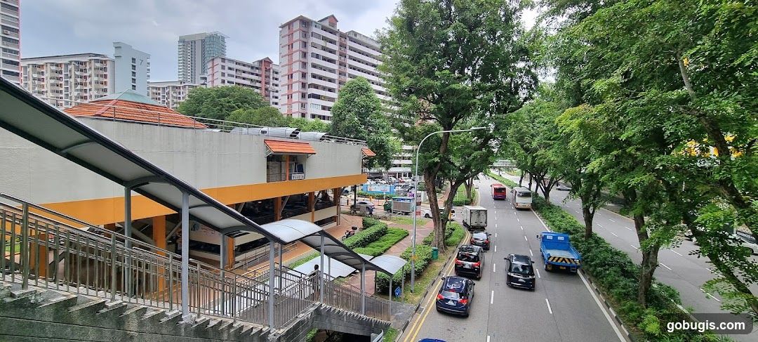 Street View with Buildings and Trees