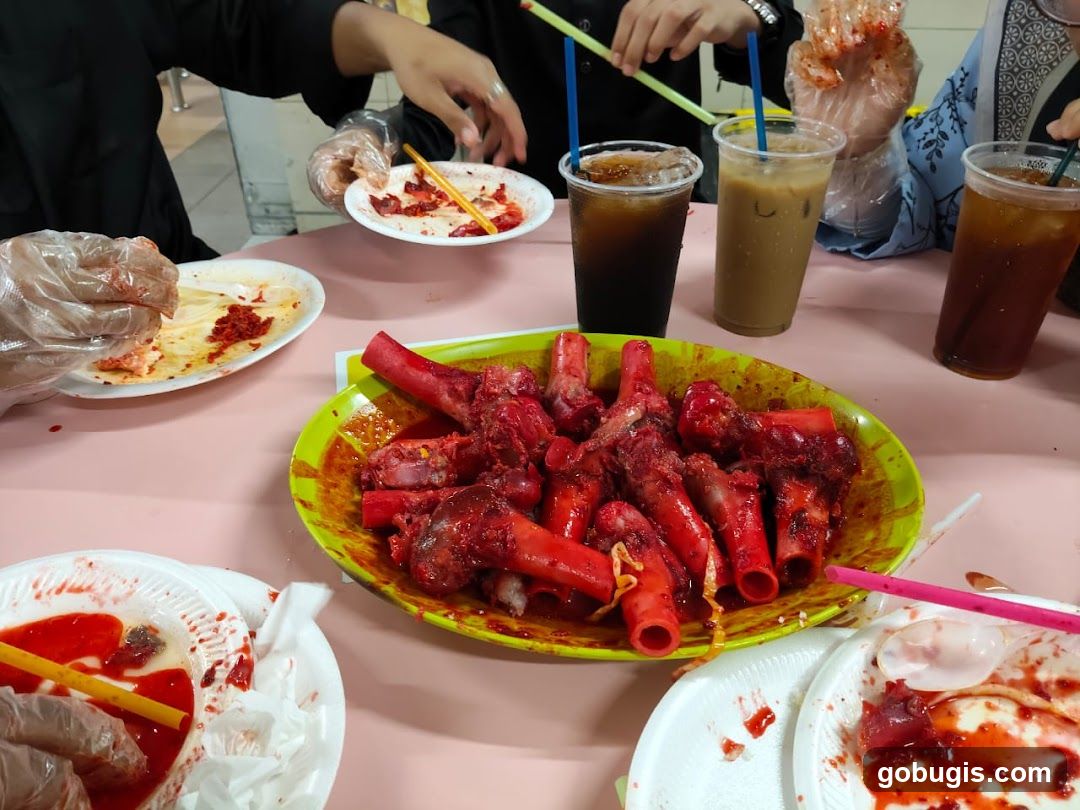 People Eating Bones with Drinks