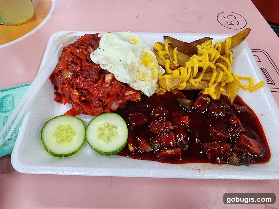 Meal with Fries and Egg