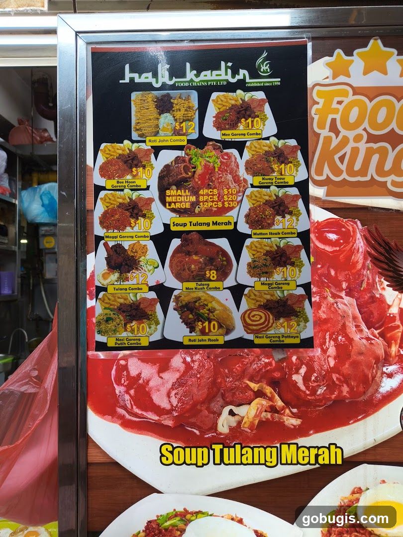 Haji Kadin Food Chains Menu