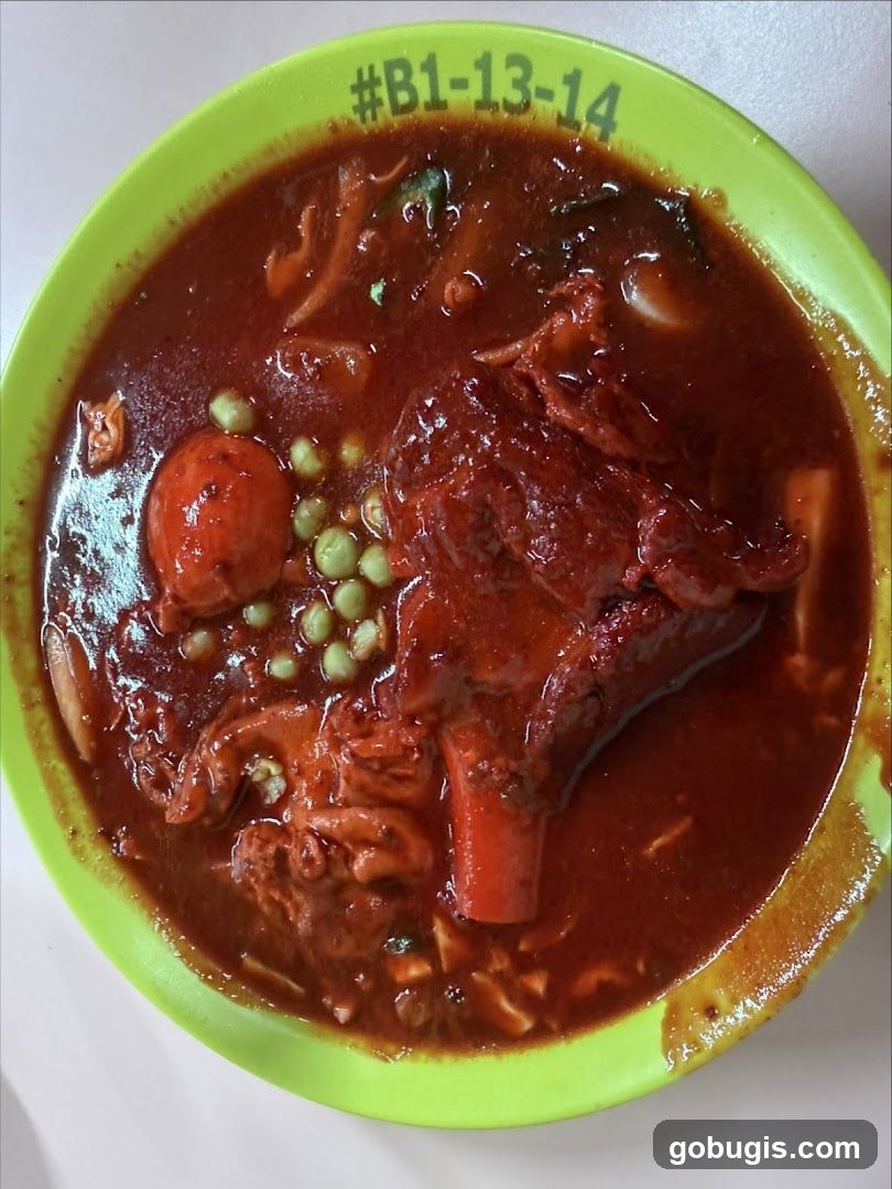 Bowl of Stewed Meat and Peas