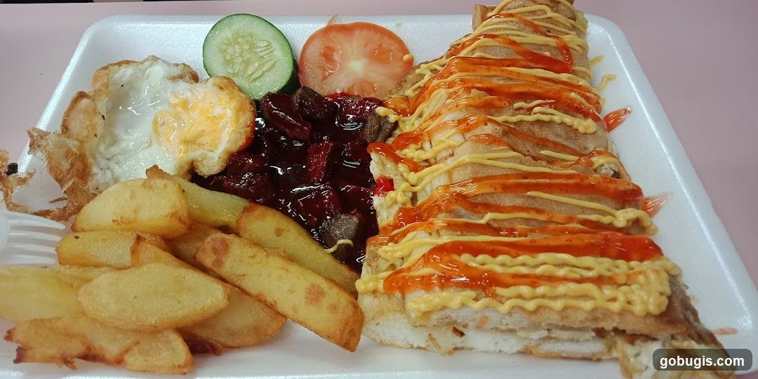 Roti John with sides