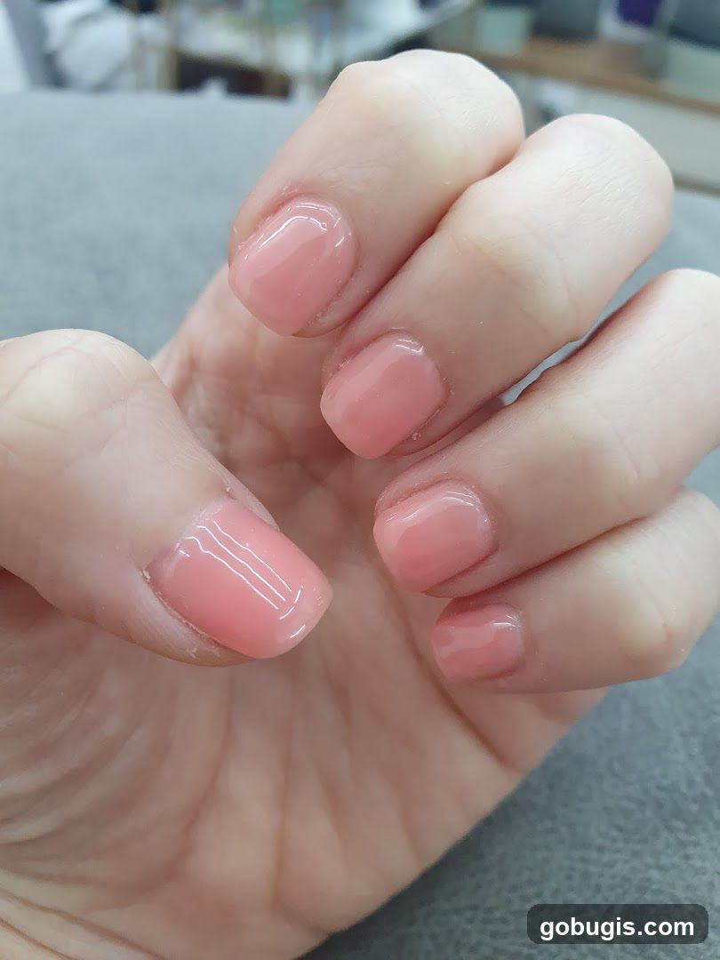 Pink Gel Manicure